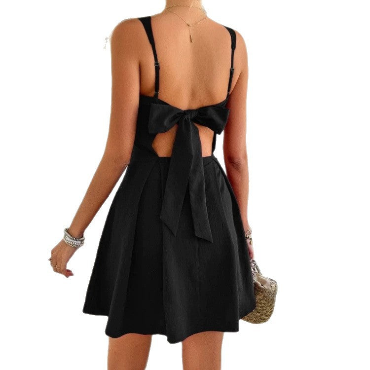 Sleeveless strap dress for women