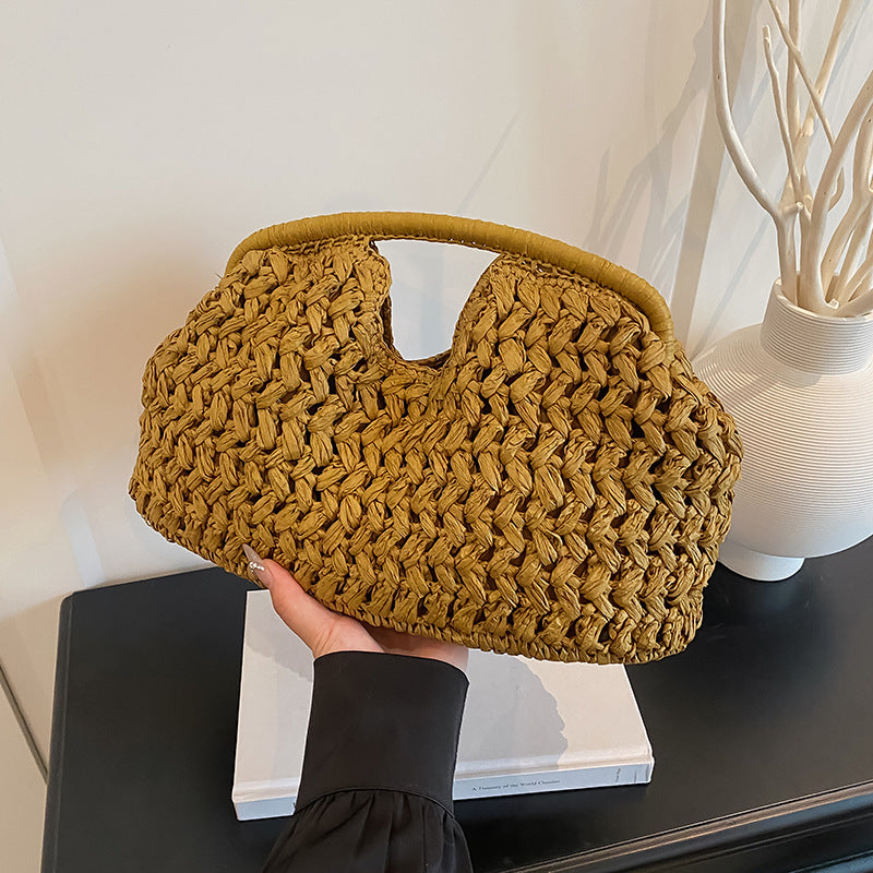 Handmade Woven Straw Handbag