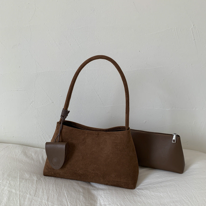 Frosted Suede Handbag