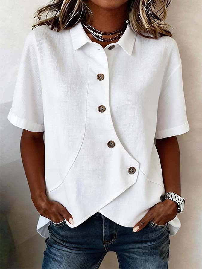 Casual Cotton-Linen Shirt