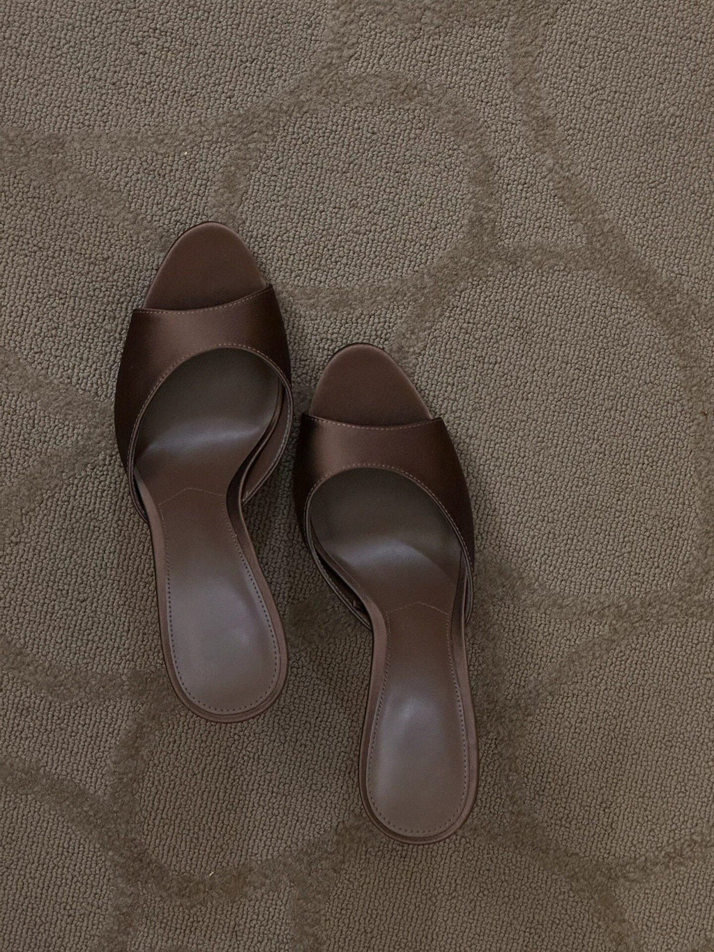 2026 New Spring Stiletto High Heels for Women, Round-Toe Slip-On Satin High-Heeled Sandals, Elegant Style