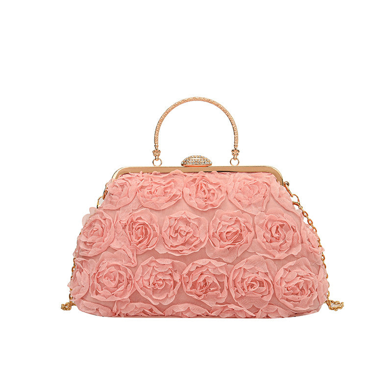 Floral Chain Shoulder Bag