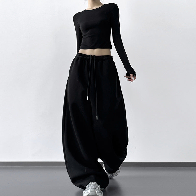 Wide-Leg Sweatpants