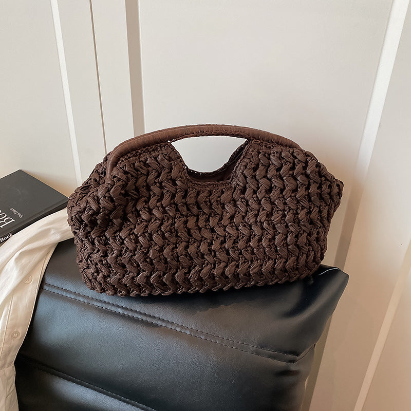 Handmade Woven Straw Handbag