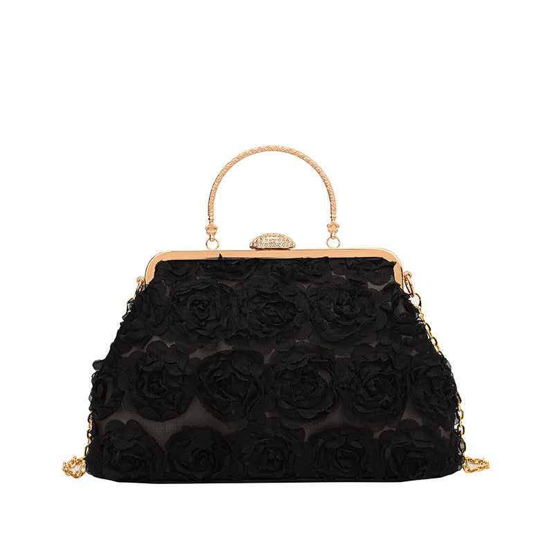 Floral Chain Shoulder Bag
