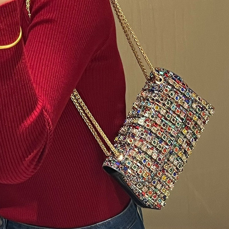 Exquisite studded handbag