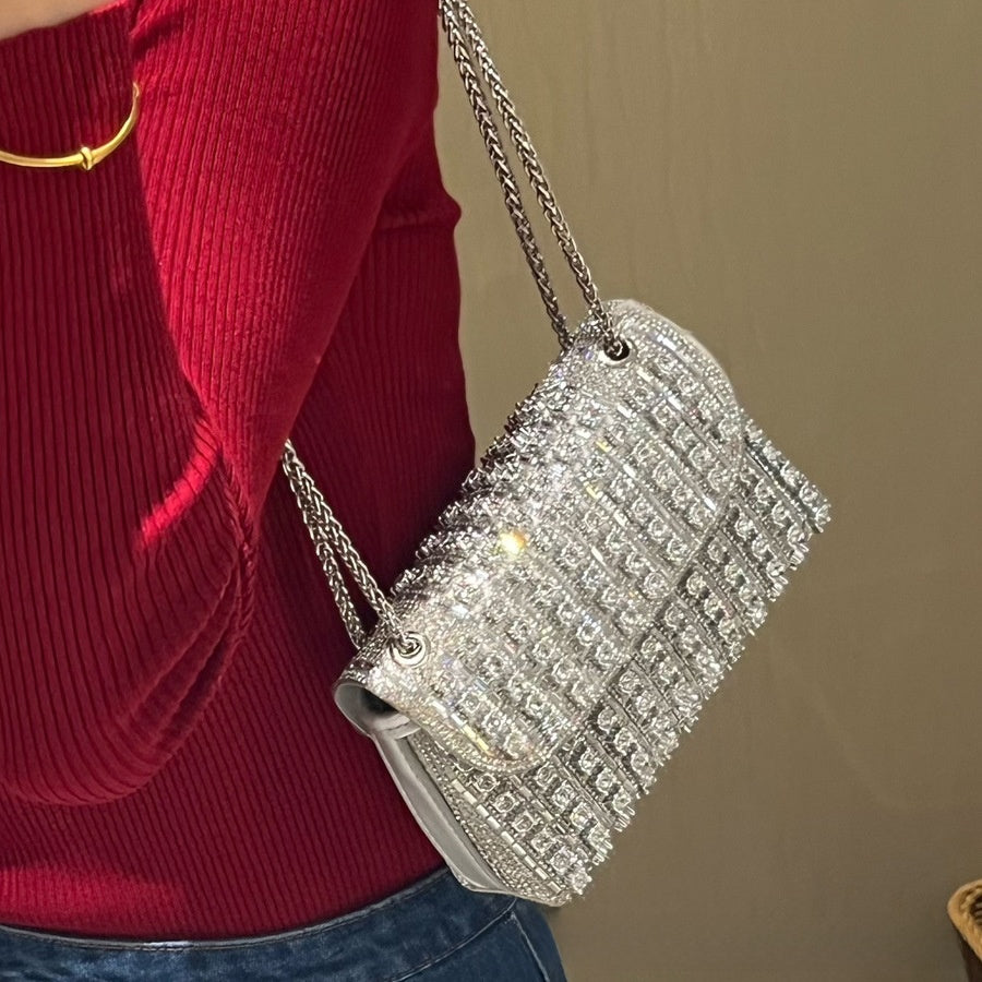Exquisite studded handbag