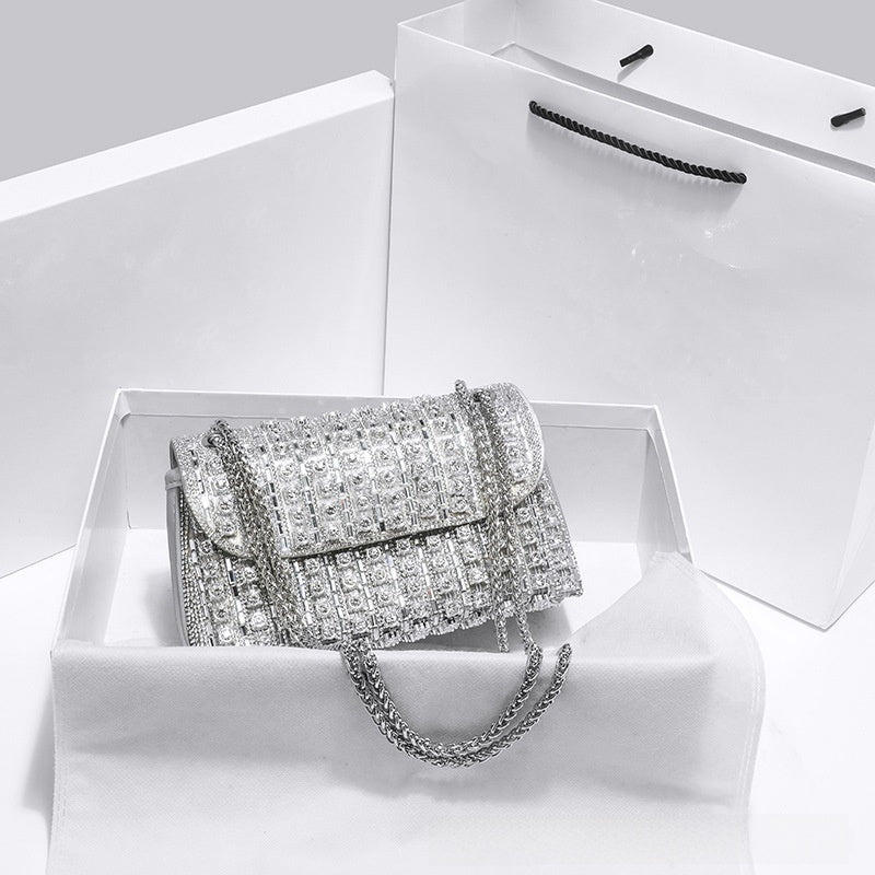 Exquisite studded handbag