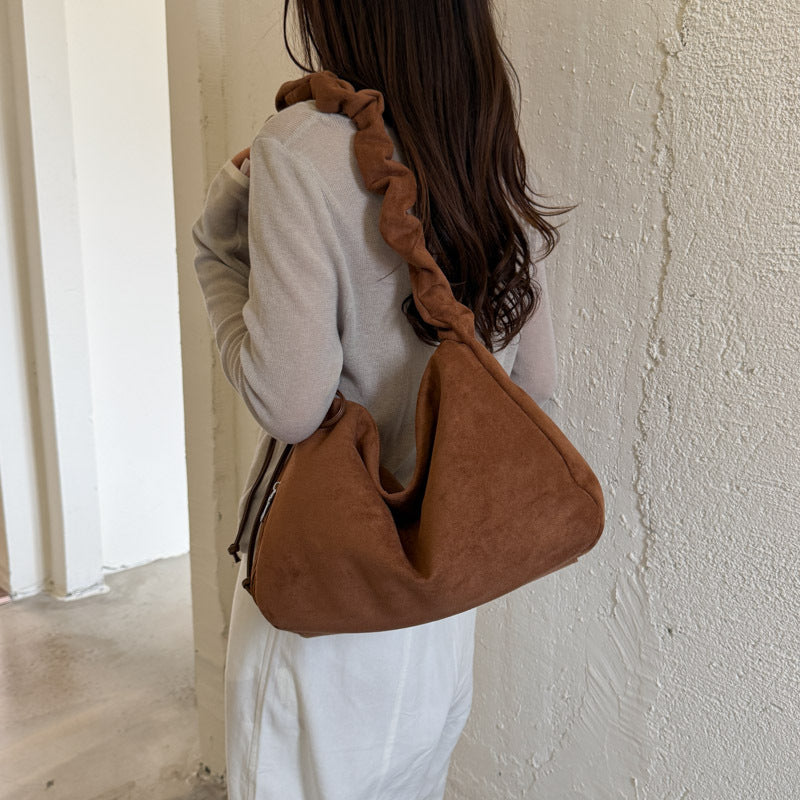 Retro Frosted Leather Shoulder