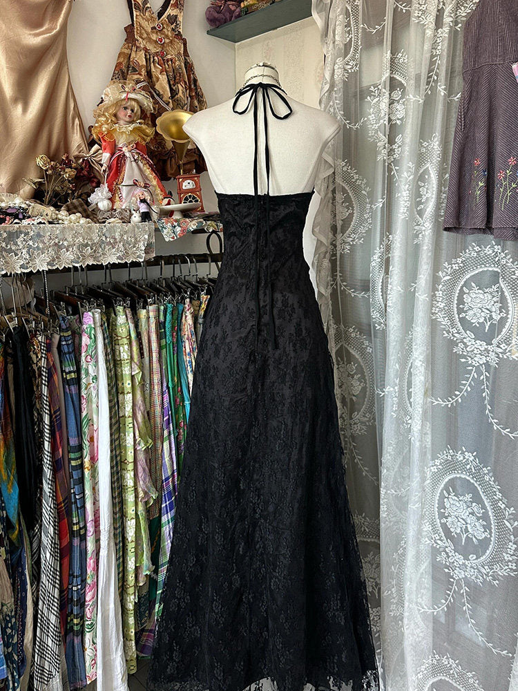 Gothic Halter Neck Dress