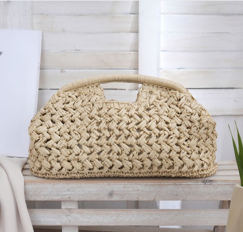Handmade Woven Straw Handbag