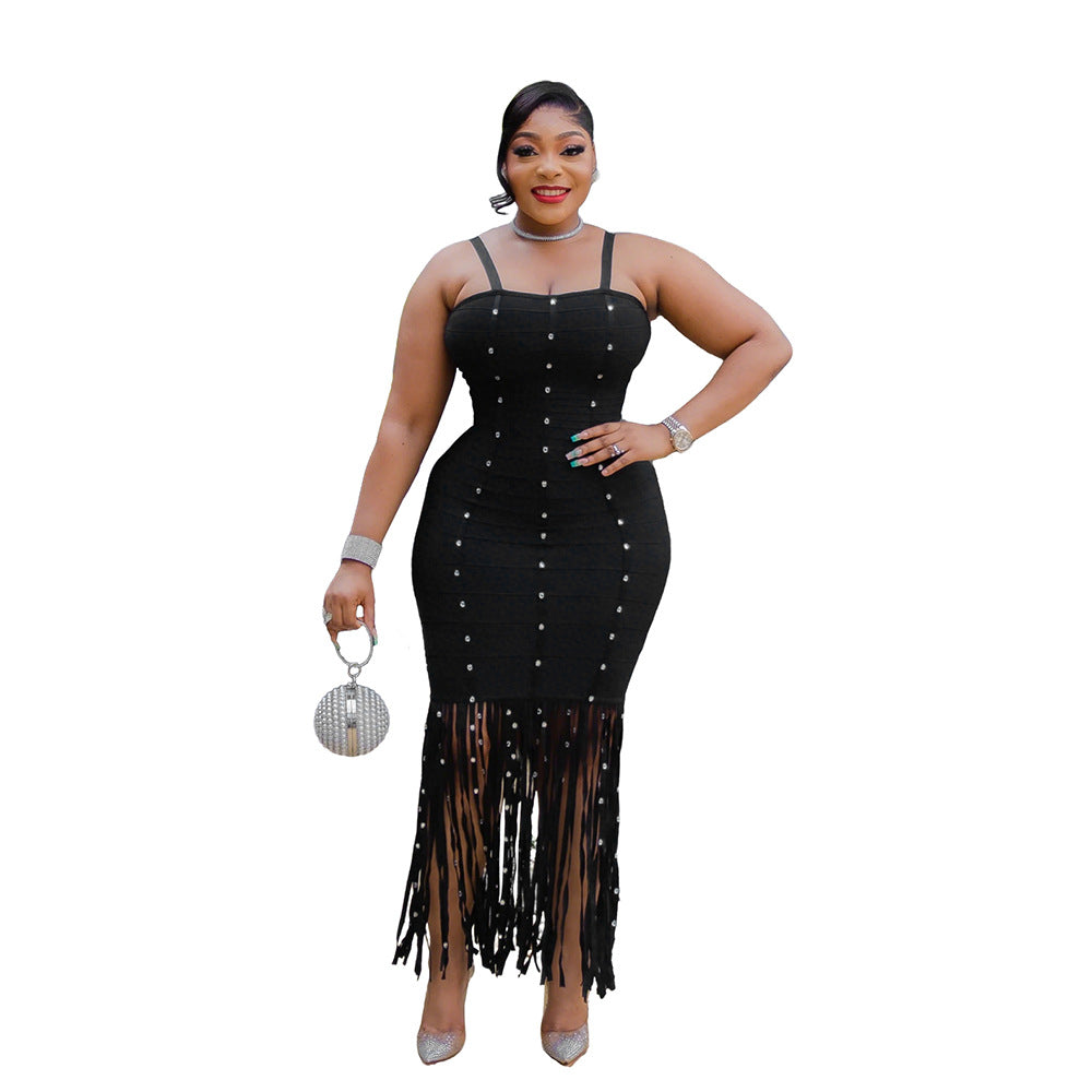 Suspender Tassel Dress