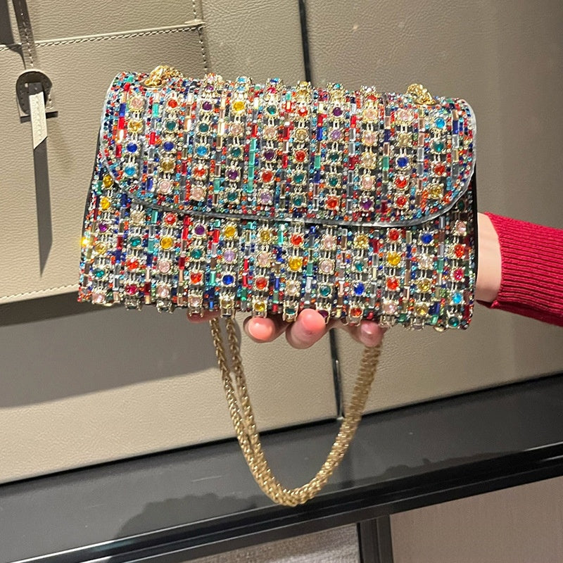 Exquisite studded handbag