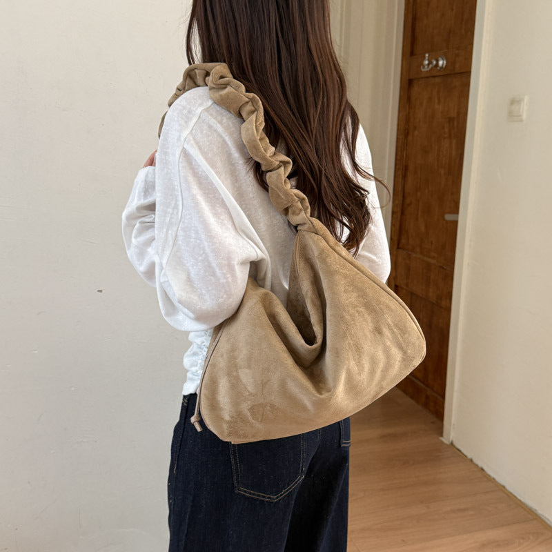Retro Frosted Leather Shoulder