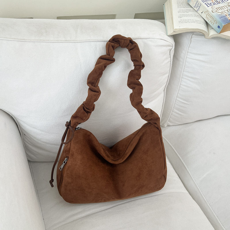 Retro Frosted Leather Shoulder