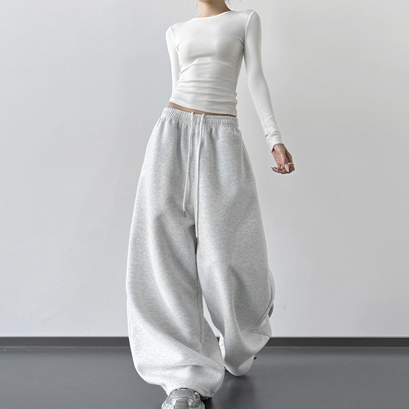 Wide-Leg Sweatpants