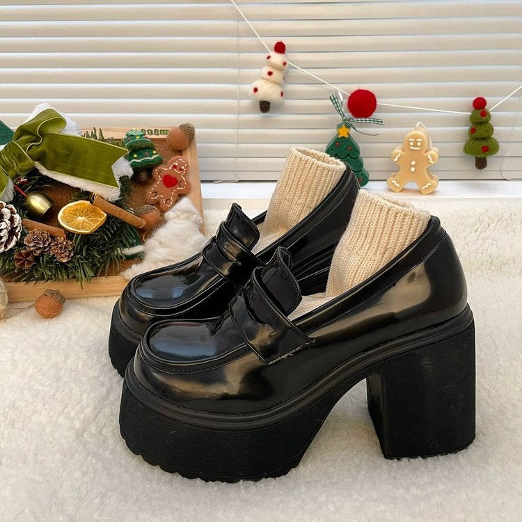 British-style uniform heels