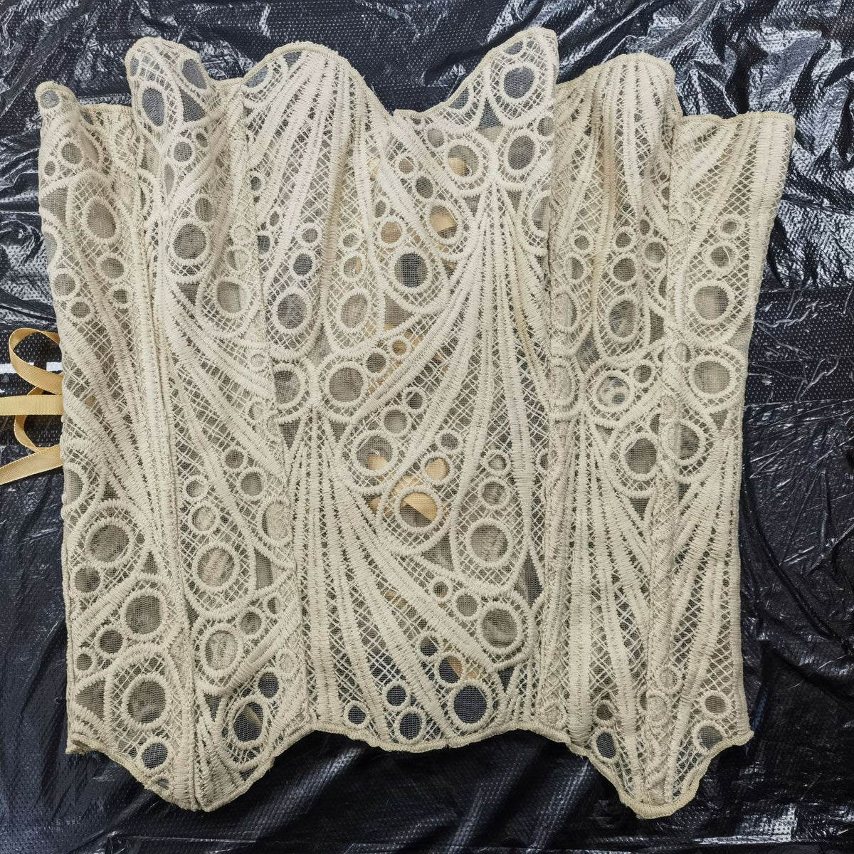 Embroidered Backless Waist Shaping Corset
