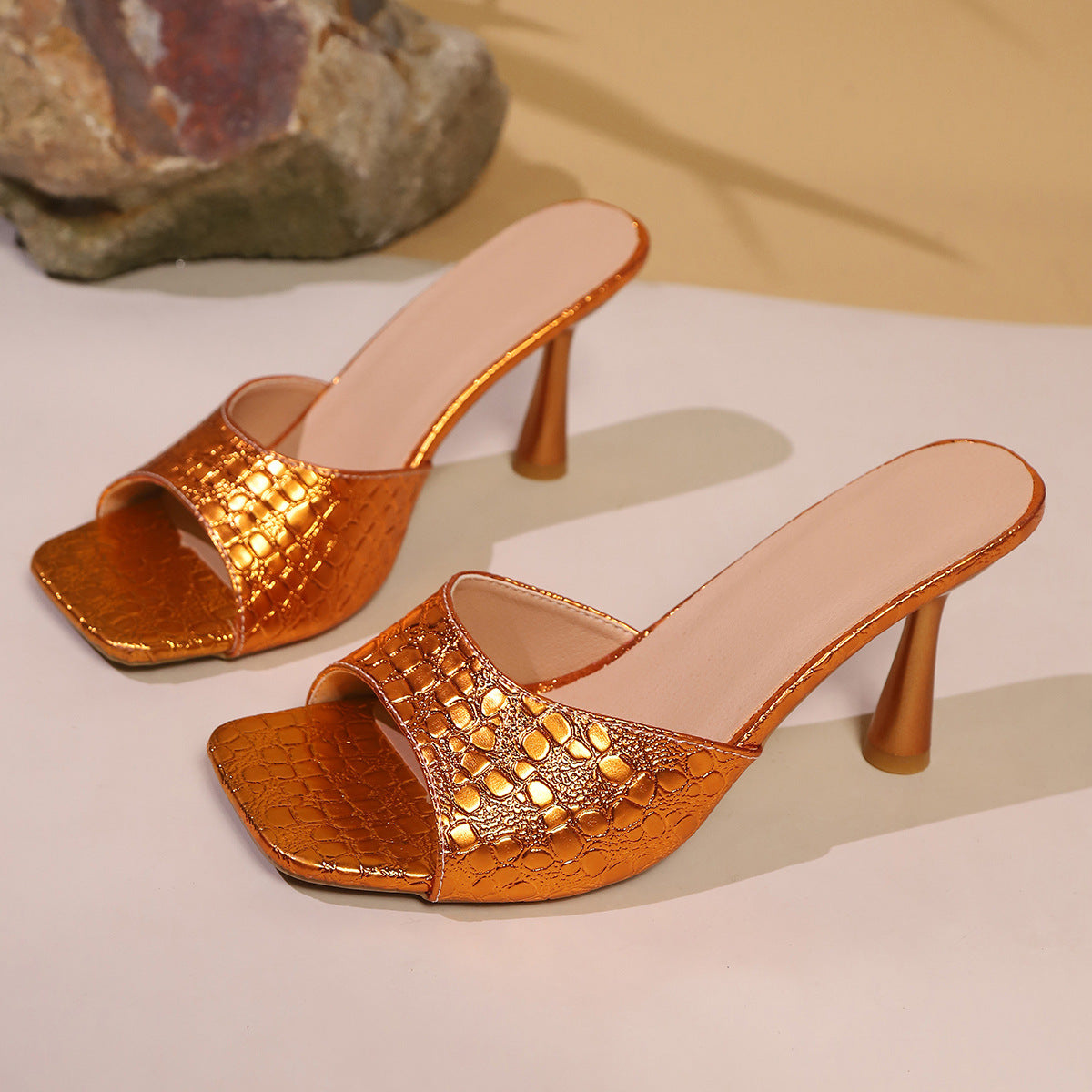 Women High Heel Slippers