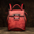 Vintage Leather Women Backpack