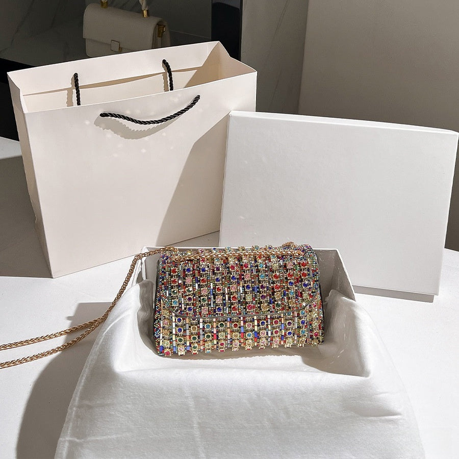Exquisite studded handbag