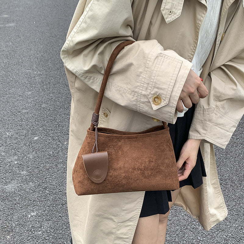 Frosted Suede Handbag