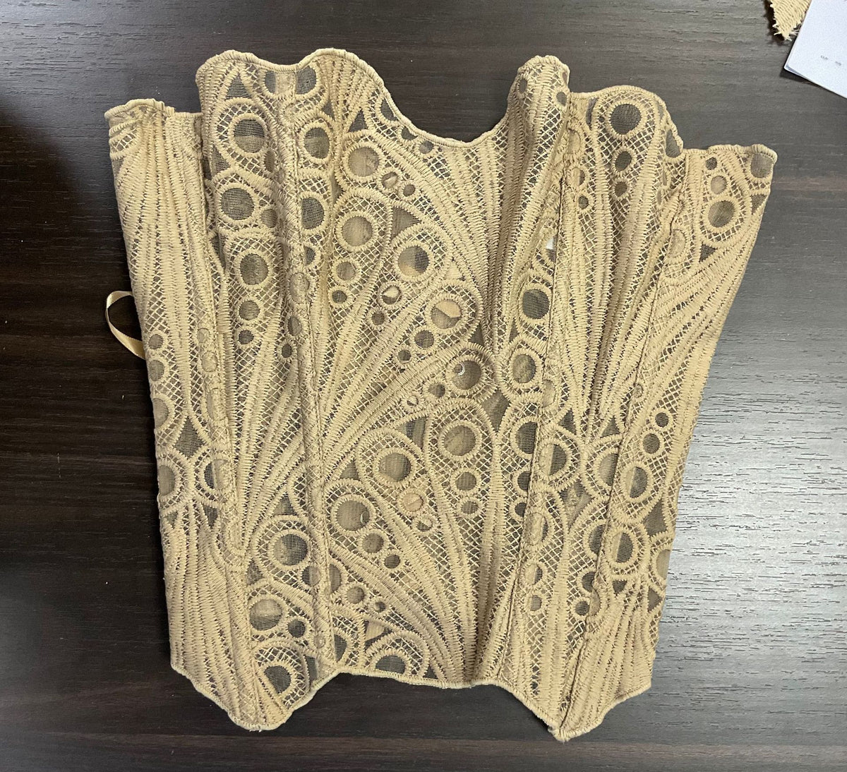 Embroidered Backless Waist Shaping Corset