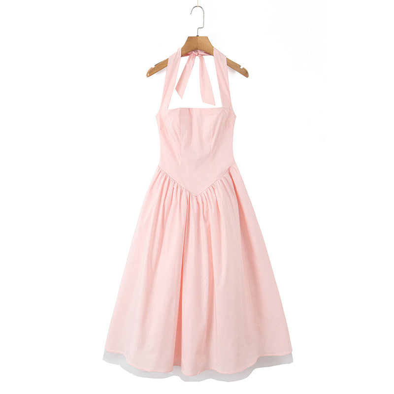 French Halter Dress