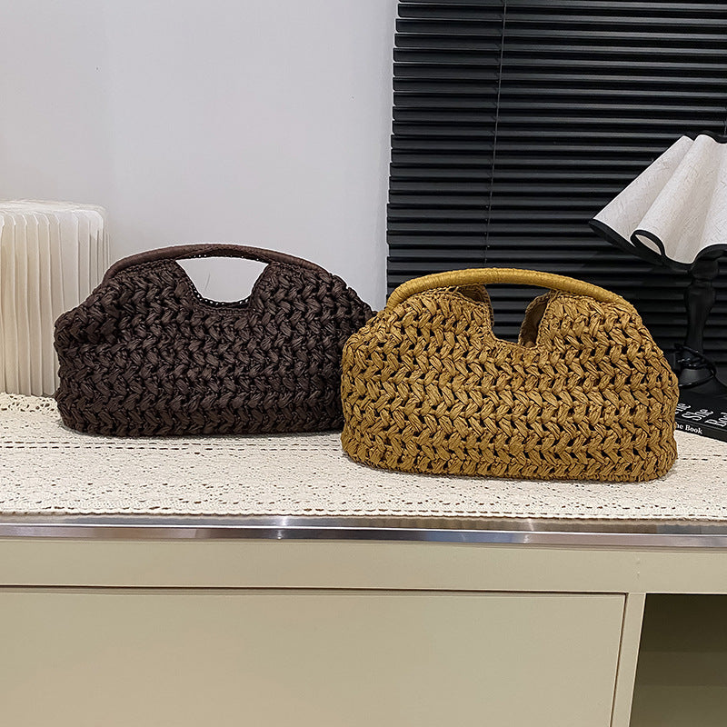 Handmade Woven Straw Handbag