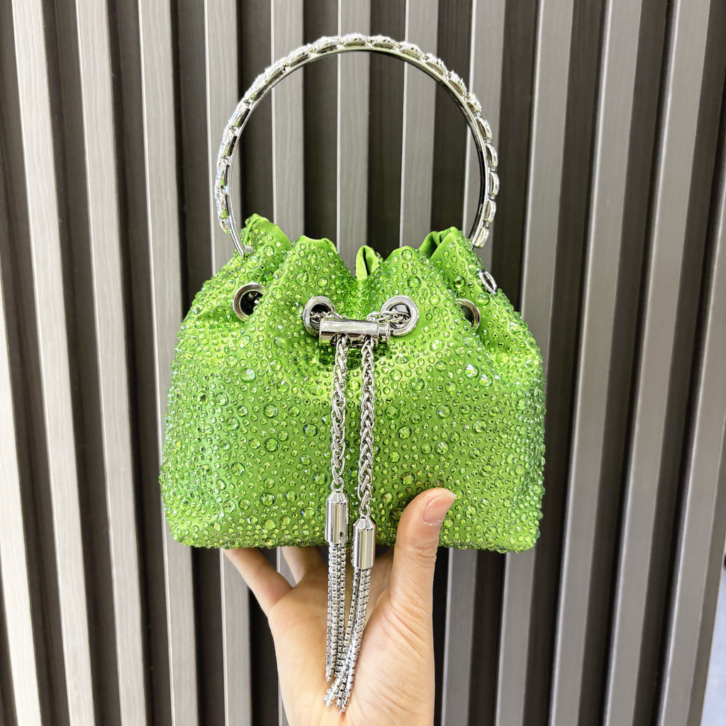 Diamond Crystal Bucket Bag