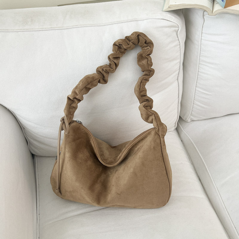 Retro Frosted Leather Shoulder