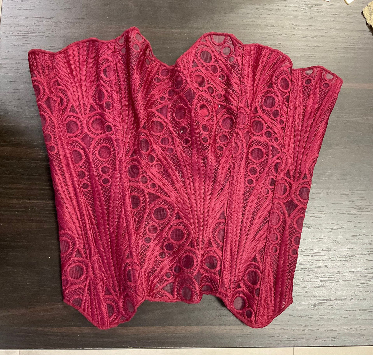 Embroidered Backless Waist Shaping Corset