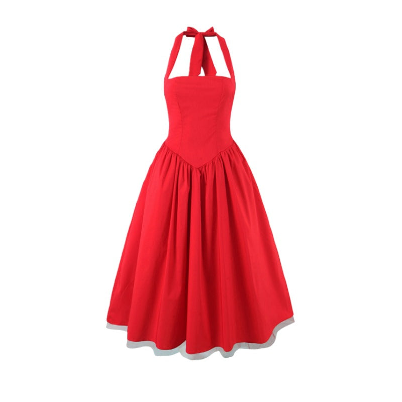 French Halter Dress