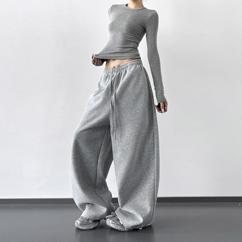 Wide-Leg Sweatpants