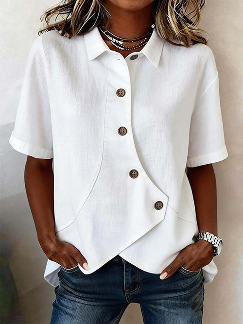 Casual Cotton-Linen Shirt