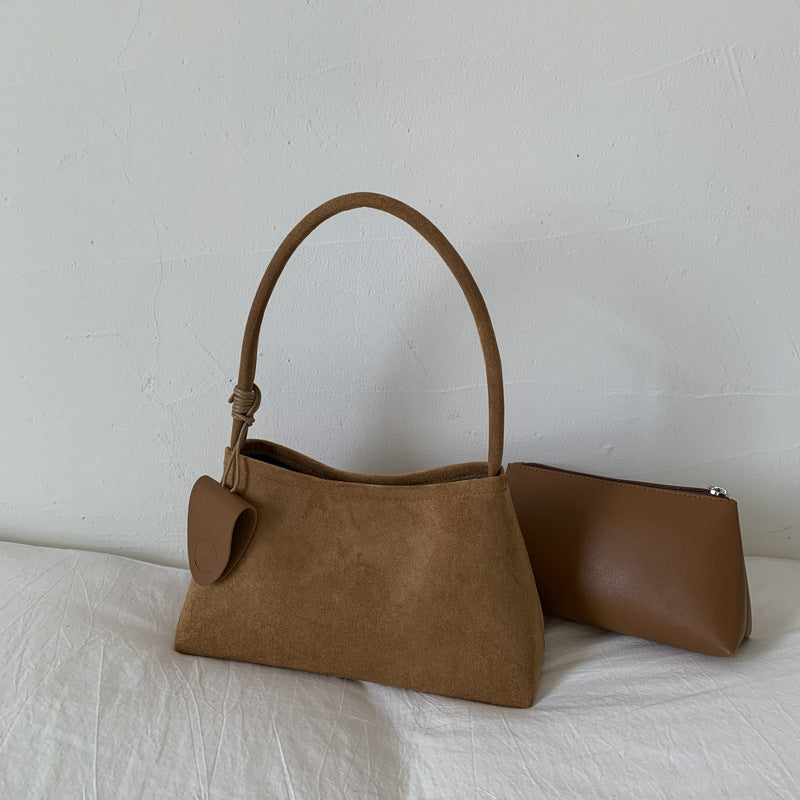 Frosted Suede Handbag