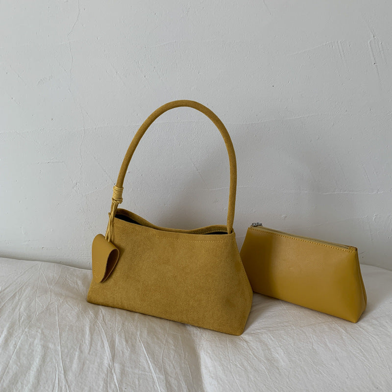 Frosted Suede Handbag