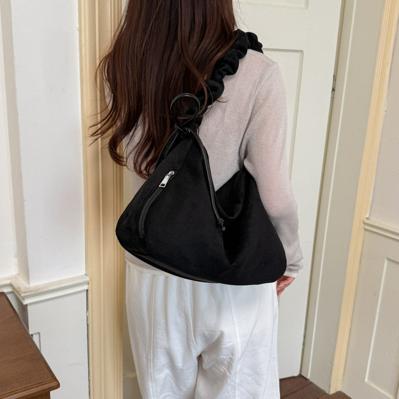 Retro Frosted Leather Shoulder