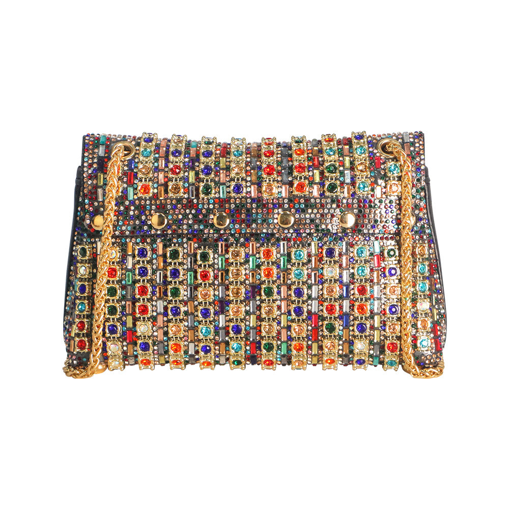 Exquisite studded handbag