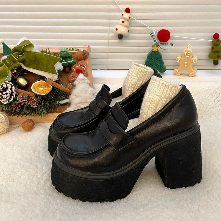 British-style uniform heels